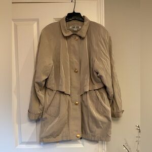 Larry Levine Womens Tan Jacket Size Small